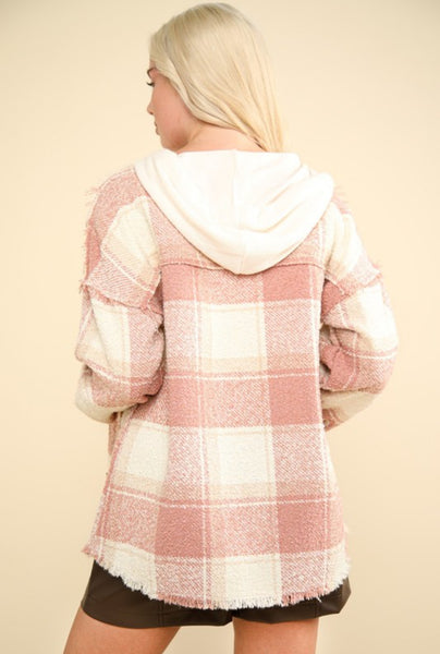 Blush Hooded Shacket