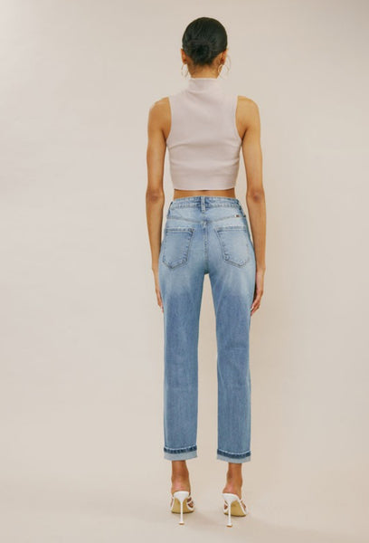 Sara KANCAN Cuffed Mom Jeans