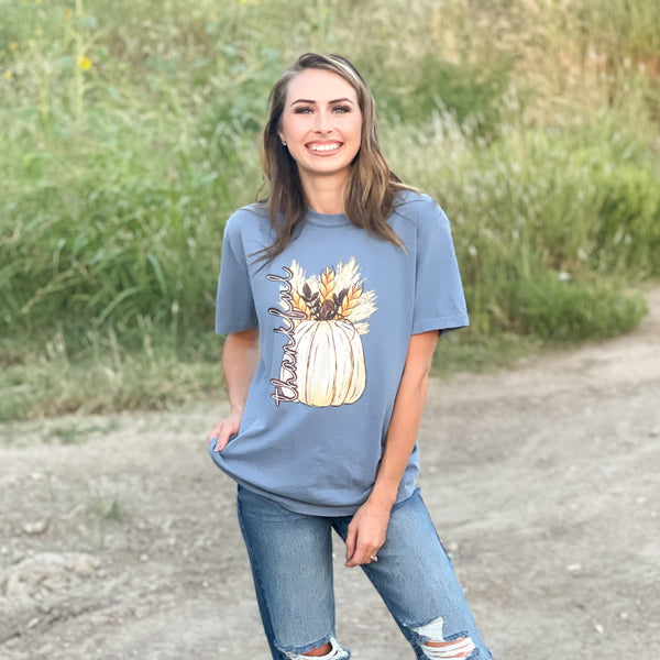 Thankful Wheat Tee & Sweatshirt