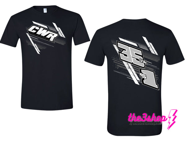 Casey Woken YOUTH & TODDLER Tees - CWR/both numbers BW