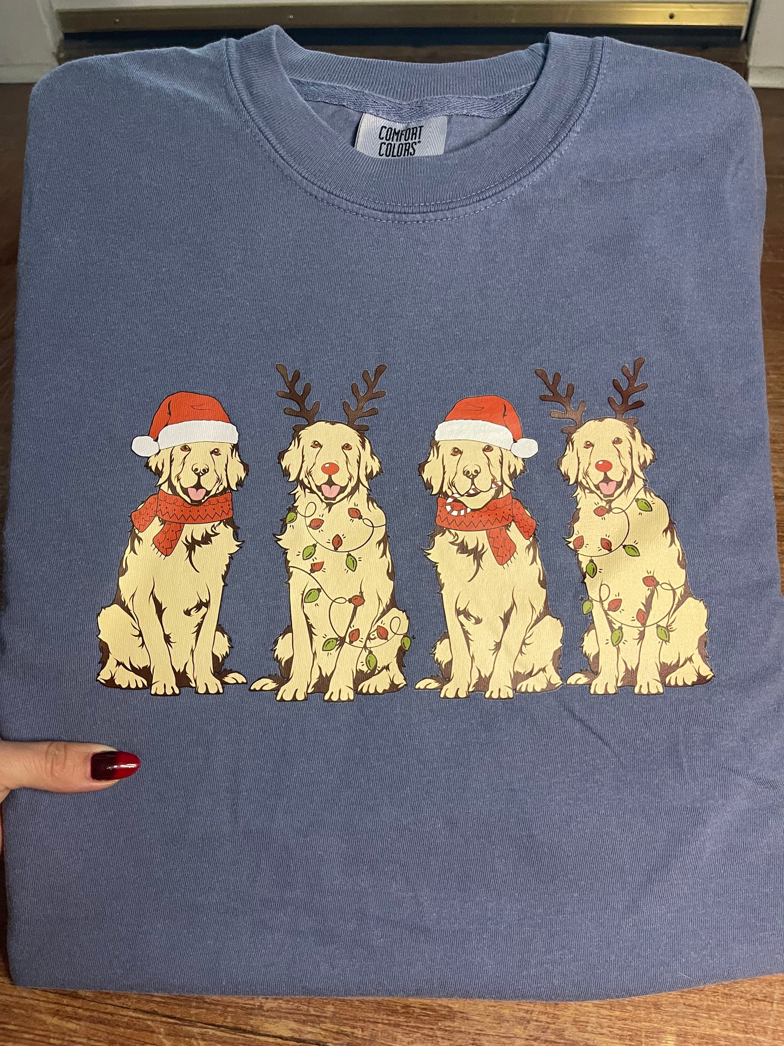 Retriever Reindeer Tee - Comfort Colors