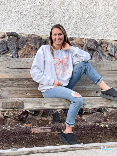 Ghosty Bow Sweatshirt