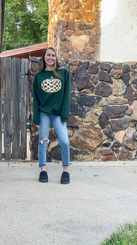 Checkered Pumpkin Sweatshirt - DEER DEAL