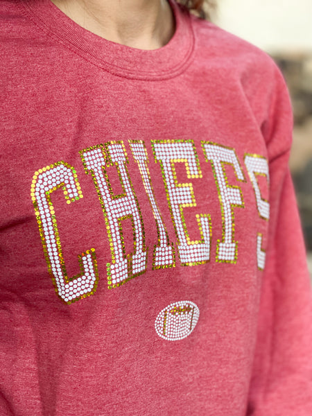 CHIEFS FOOTBALL Spangle Sweatshirt