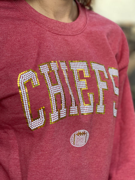 CHIEFS FOOTBALL Spangle Sweatshirt