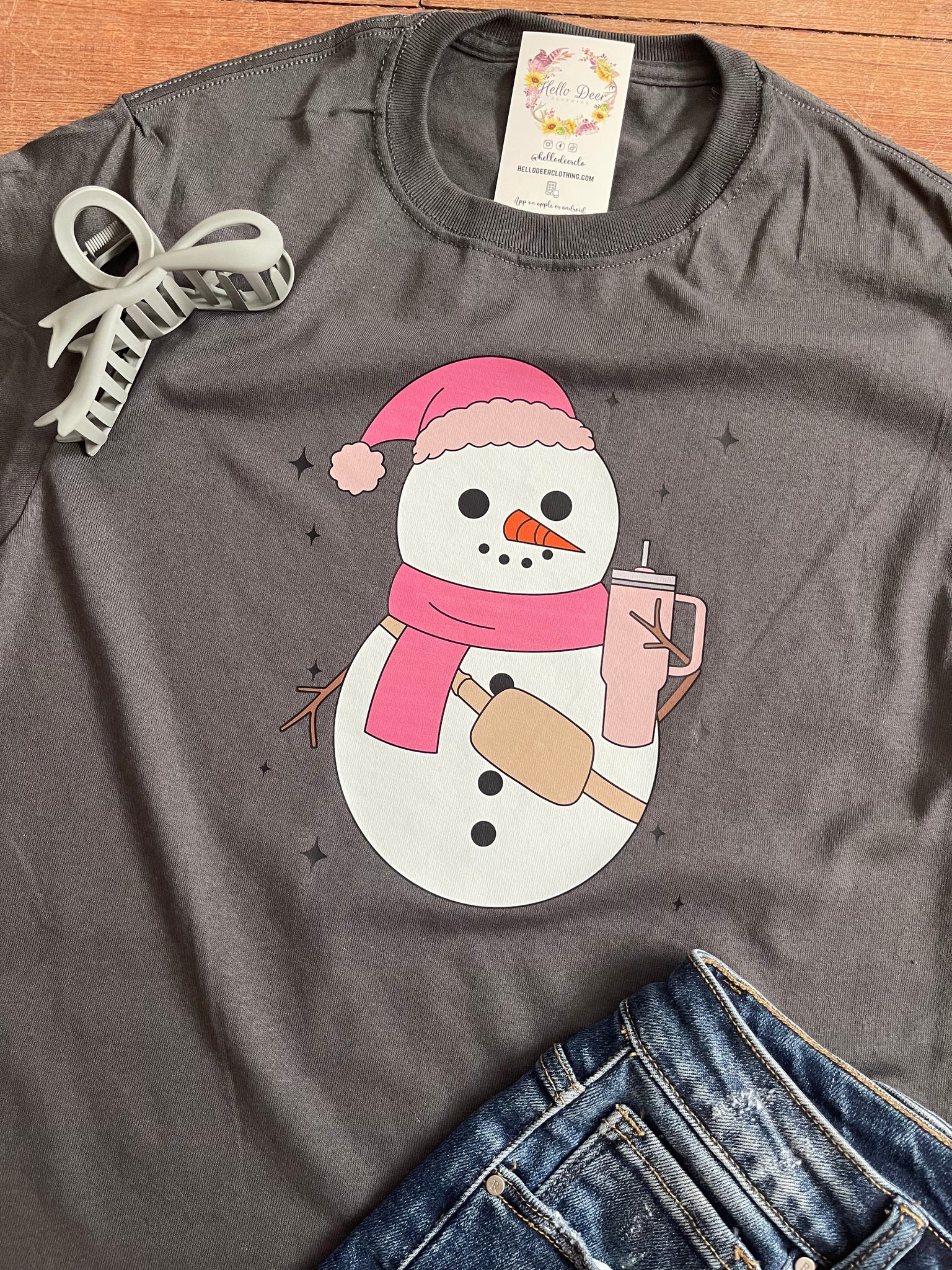 Bougie Snowman — DEER DEAL TEE