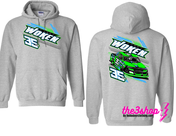 Casey Woken Back Car Design - Tees/SS/Hoodie