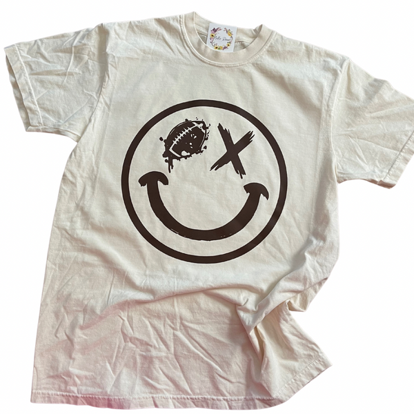 Football Smiley Graphic Tee